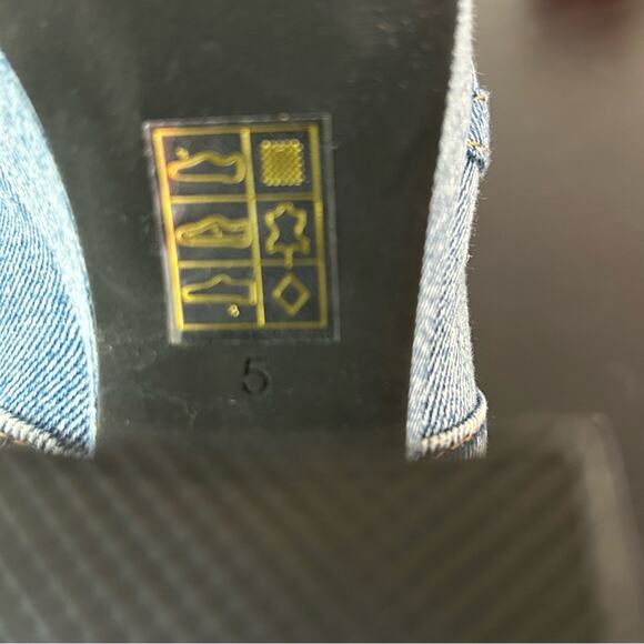 Jeffrey Campbell Magda Denim Jean Slide Platform Heel Size 5 - Picture 12 of 12